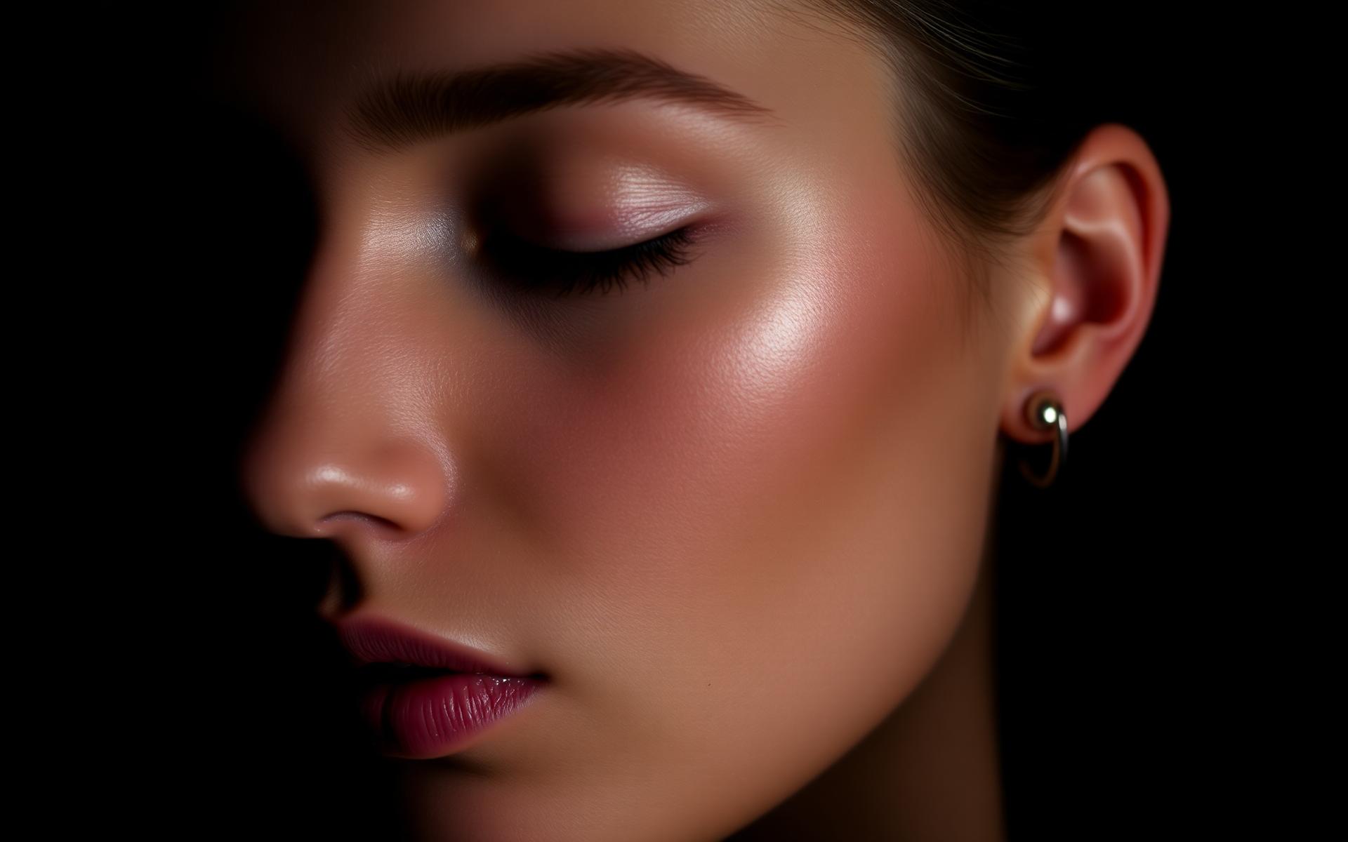 Woman with radiant glowing skin after a facial treatment at Ula Facial Boutique in Margate, NJ